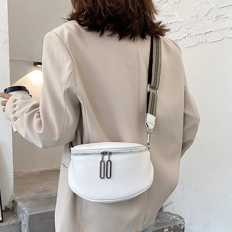 Bolsa feminina classic transversal em couro